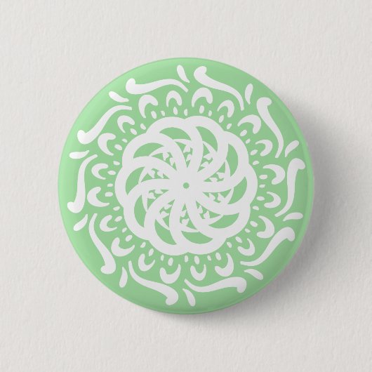 Badge Rond 5 Cm Seafoam Mandala (Devant)