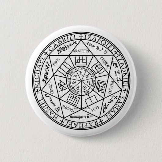 Badge Rond 5 Cm Seal of the Seven Archangels (Devant)