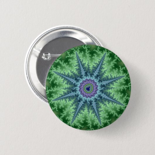 Badge Rond 5 Cm Seastar - fractale (Devant & derrière)