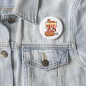 Badge Rond 5 Cm seau de poulet frit (En situation)