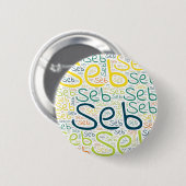 Badge Rond 5 Cm Seb (Devant & derrière)