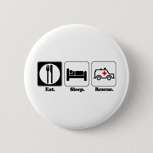 Badge Rond 5 Cm secourt de sommeil (Devant)