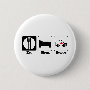 Badge Rond 5 Cm secourt de sommeil