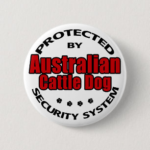 Badge Rond 5 Cm Sécurité des chiens de combat australiens