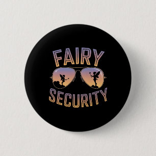 Badge Rond 5 Cm Sécurité des fées Anniversaire Famille Halloween C
