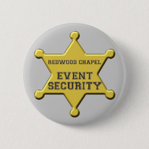 BADGE ROND 5 CM SÉCURITÉ D'ÉVÉNEMENT DE RCCC