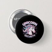 Badge Rond 5 Cm Sécurité Unicorn (Devant & derrière)