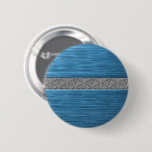 Badge Rond 5 Cm seigai turquoise (Devant & derrière)