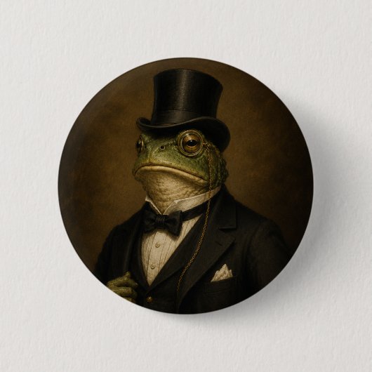 Badge Rond 5 Cm Seigneur Grenouille (Devant)