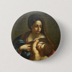 BADGE ROND 5 CM SEIN DE MARY