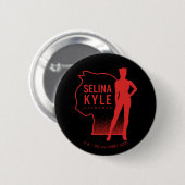Badge Rond 5 Cm Selina Kyle Catwoman - logo (Devant & derrière)