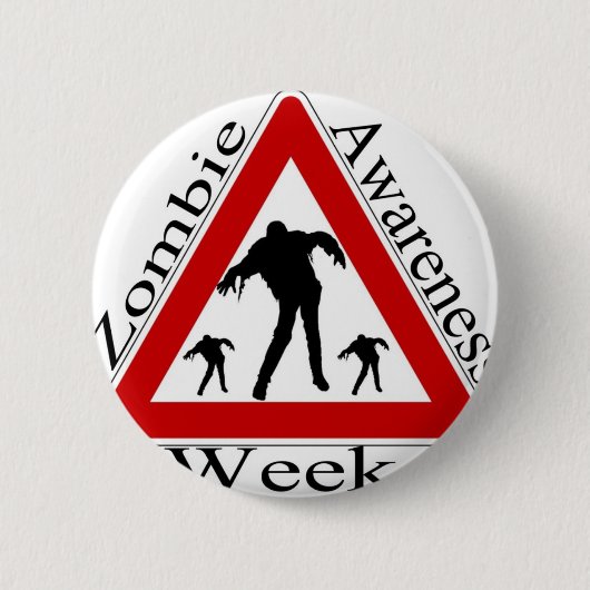 Badge Rond 5 Cm semaine de conscience de zombi (Devant)
