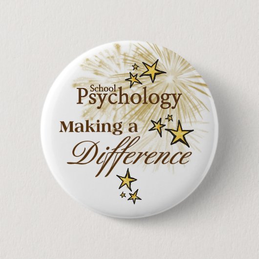 Badge Rond 5 Cm Semaine de psychologie d'école--Fabrication d'un (Devant)