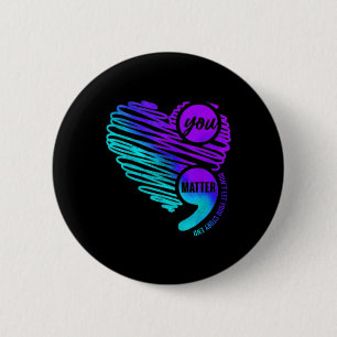 Badge Rond 5 Cm Semaine de sensibilisation à la prévention du suic