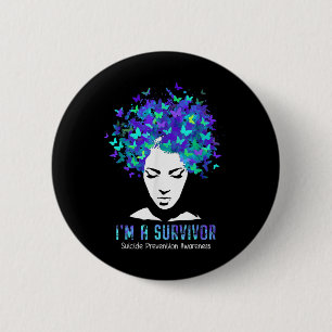 Badge Rond 5 Cm Semaine de sensibilisation à la prévention du suic