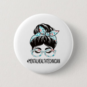 Badge Rond 5 Cm Semaine de technicienne en santé Appréciation Femm