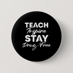 Badge Rond 5 Cm Semaine du ruban rouge pour enseigner, inspirer et