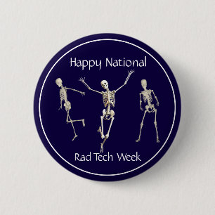 Badge Rond 5 Cm Semaine heureuse de technologie de rad de