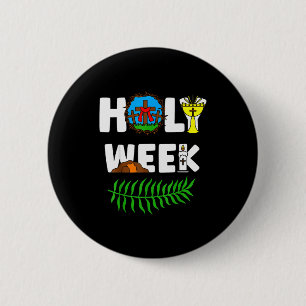 Badge Rond 5 Cm Semaine Sainte dimanche des Rameaux jeudi saint ve