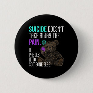 Badge Rond 5 Cm Semicolon de sensibilisation au suicide Santé ment