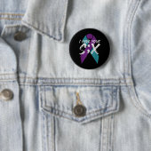 Badge Rond 5 Cm Semicolon de suicide six cadeau (En situation)