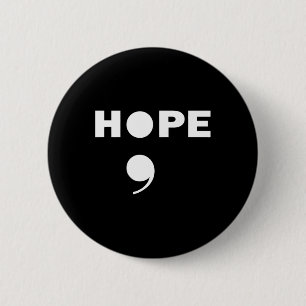 Badge Rond 5 Cm Semicolon Suicide Awareness For A Mental Supporter