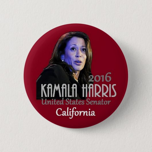 Badge Rond 5 Cm Sénat 2016 de Kamala Harris (Devant)