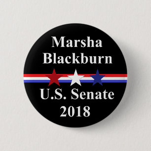 Badge Rond 5 Cm Sénat de Marsha Blackburn Tennessee 2018