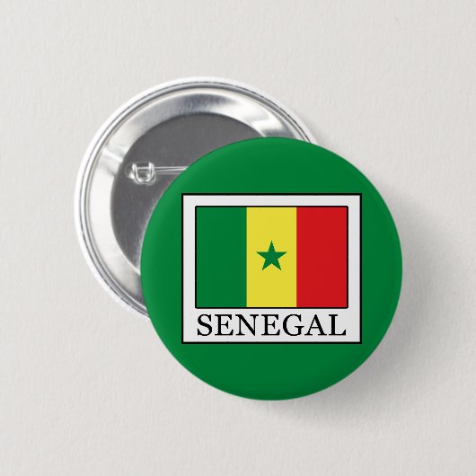Badge Rond 5 Cm Sénégal (Devant & derrière)