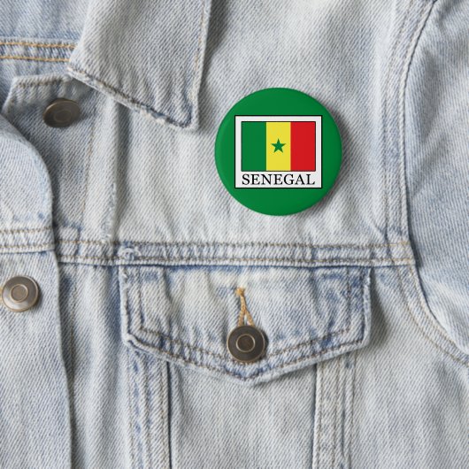 Badge Rond 5 Cm Sénégal (En situation)