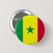 Badge Rond 5 Cm Sénégal (Devant & derrière)