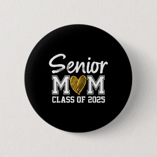 Badge Rond 5 Cm Senior Mom Cl Of 2025 Graduation Fier Maman Of Gra