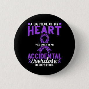 Badge Rond 5 Cm Sensibilisation à la dépendance Toxicomanie Sensib