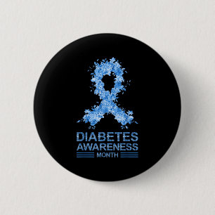Badge Rond 5 Cm Sensibilisation à la diabète amusante Diabète Type