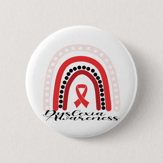Badge Rond 5 Cm Sensibilisation à la dyslexie (Devant)