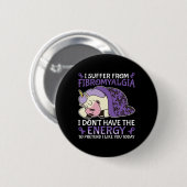 Badge Rond 5 Cm Sensibilisation à la fibromyalgie (Devant & derrière)