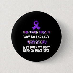 Badge Rond 5 Cm Sensibilisation À La Fibromyalgie Pour Les Femmes