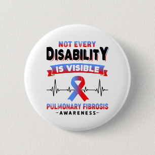 Badge Rond 5 Cm Sensibilisation à la fibrose pulmonaire Cadeaux de