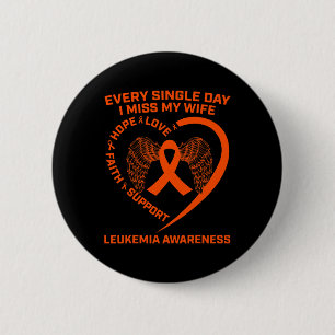 Badge Rond 5 Cm Sensibilisation à la leucémie cardiaque du ruban o