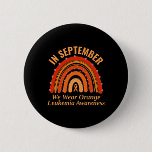 Badge Rond 5 Cm Sensibilisation À La Leucémie En Septembre Nous Po
