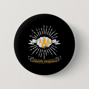 Badge Rond 5 Cm Sensibilisation à la leucémie Porter Orange Ribbon