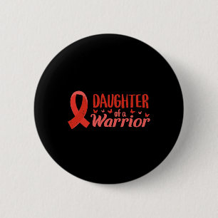 Badge Rond 5 Cm Sensibilisation à la maladie cardiaque Fille d'un