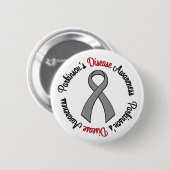 Badge Rond 5 Cm Sensibilisation à la maladie de Parkinson (Devant & derrière)