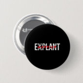 Badge Rond 5 Cm Sensibilisation à la maladie des implants mammaire (Devant & derrière)
