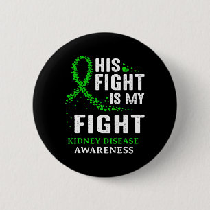 Badge Rond 5 Cm Sensibilisation à la maladie Survivante Vert Ruban