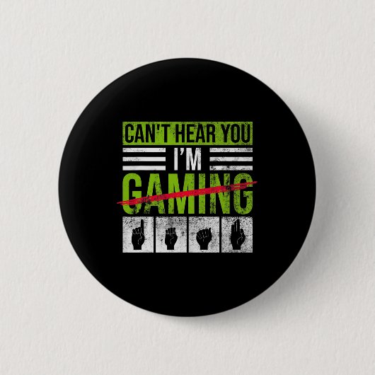 Badge Rond 5 Cm Sensibilisation à la perte auditive et fierté des (Devant)