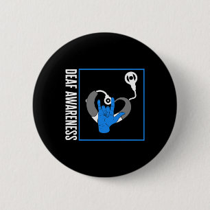 Badge Rond 5 Cm Sensibilisation à la perte auditive Implant cochlé