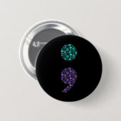 Badge Rond 5 Cm Sensibilisation à la prévention (Devant & derrière)