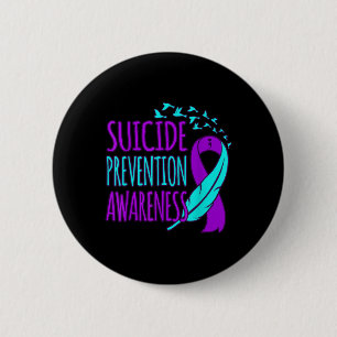Badge Rond 5 Cm Sensibilisation à la prévention du suicide Bon sou