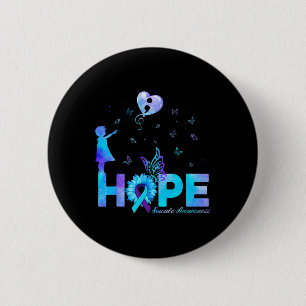 Badge Rond 5 Cm Sensibilisation à la prévention du suicide des tou